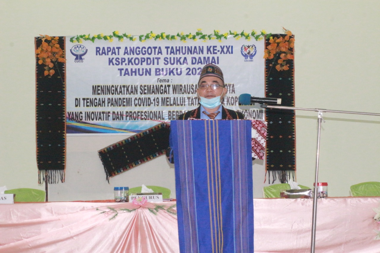 Rapat Anggota Tahunan Tahun Buku 2020 dan Lounching Website Resmi KSP. Kopdit Suka Damai